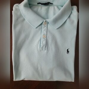Women's Ralph Lauren Light Blue Polo Shirt